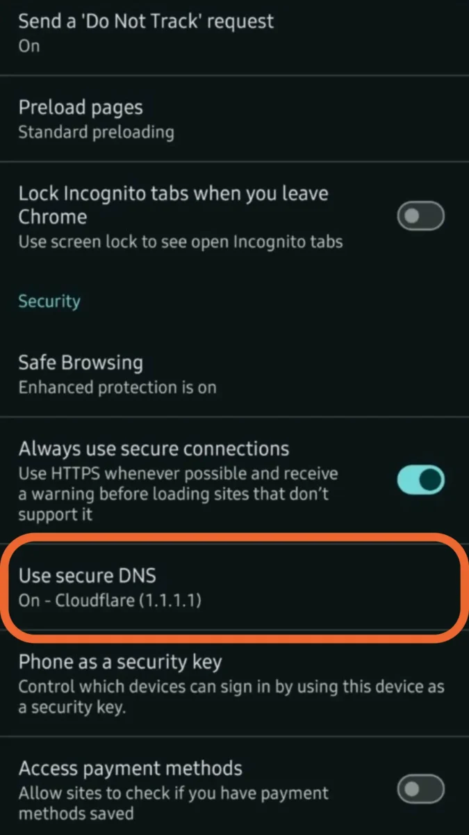 browser setting 7