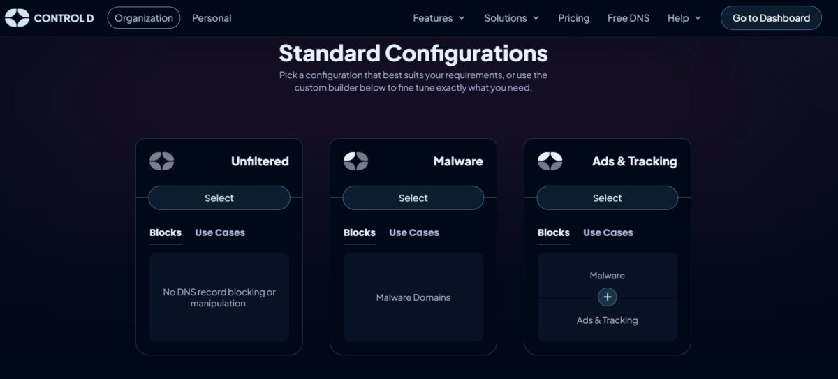 controld public dns server